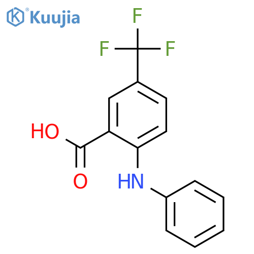 2-(Phenylamino)-5-(trifluoromethyl)benzoic acid structure