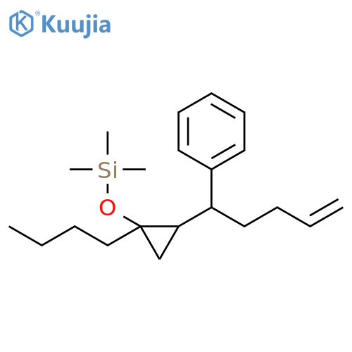 Silane, [[1-butyl-2-(1-phenyl-4-pentenyl)cyclopropyl]oxy]trimethyl- structure