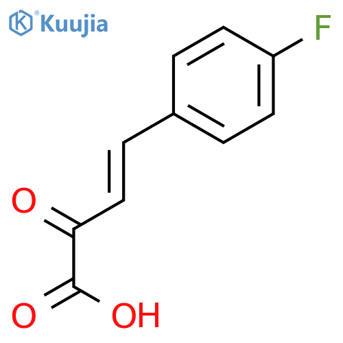 (3E)-4-(4-fluorophenyl)-2-oxobut-3-enoic acid structure