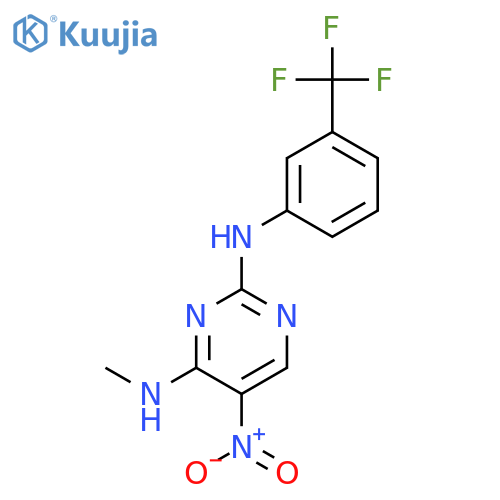 2,4-Pyrimidinediamine, N4-methyl-5-nitro-N2-[3-(trifluoromethyl)phenyl]- structure