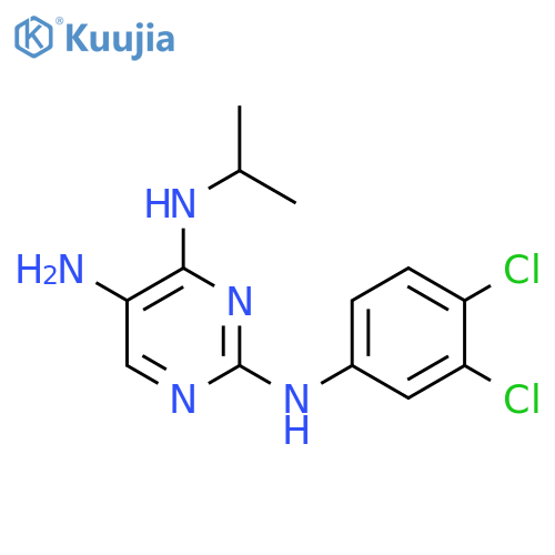 2,4,5-Pyrimidinetriamine, N2-(3,4-dichlorophenyl)-N4-(1-methylethyl)- structure