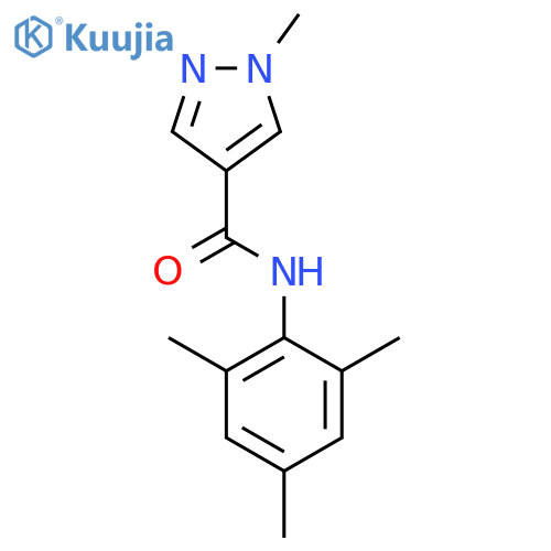 1-Methyl-1H-pyrazole-4-carboxylic acid (2,4,6-trimethyl-phenyl)-amide structure