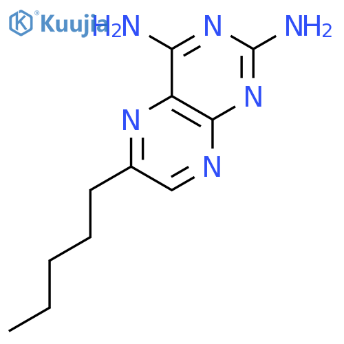 2,4-PTERIDINEDIAMINE, 6-PENTYL- structure