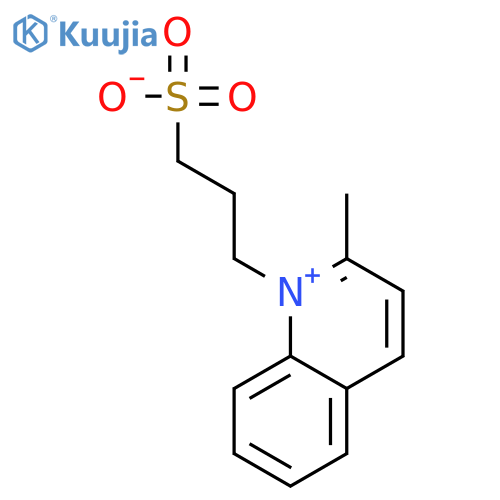 2-Methyl-1-(3-sulphonatopropyl)quinolinium structure