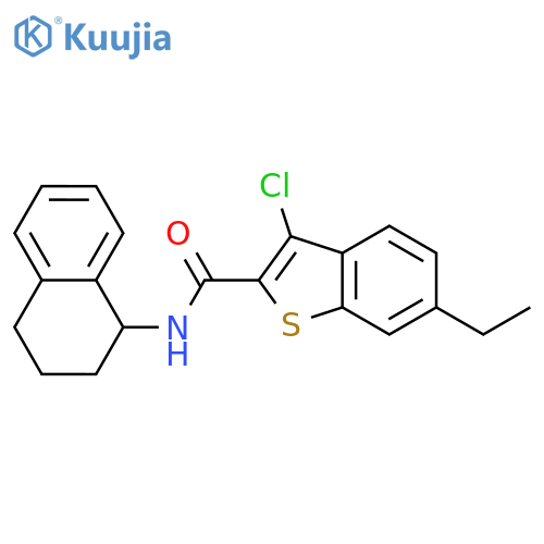 <br>3-Chloro-6-ethyl-benzo[b]thiophene-2-carboxylic acid (1,2,3,4-tetrahydro-na phthalen-1-yl)-amide structure