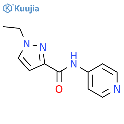 1-ethyl-N-(pyridin-4-yl)-1H-pyrazole-3-carboxamide structure