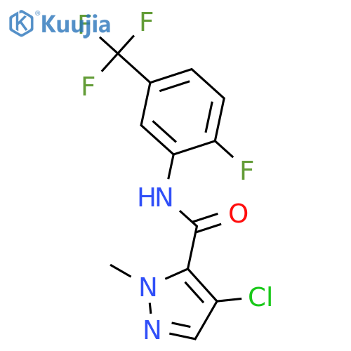 <br>4-Chloro-2-methyl-2H-pyrazole-3-carboxylic acid (2-fluoro-5-trifluoromethyl -phenyl)-amide structure