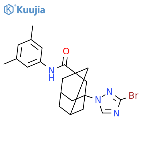<br>3-(3-Bromo-[1,2,4]triazol-1-yl)-adamantane-1-carboxylic acid (3,5-dimethyl- phenyl)-amide structure