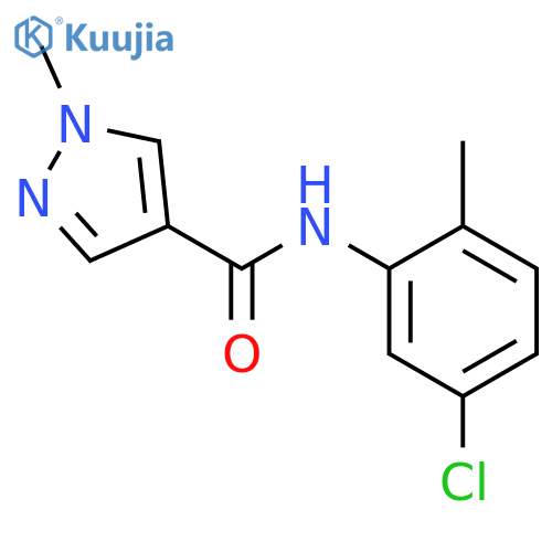 N-(5-chloro-2-methylphenyl)-1-methyl-1H-pyrazole-4-carboxamide structure