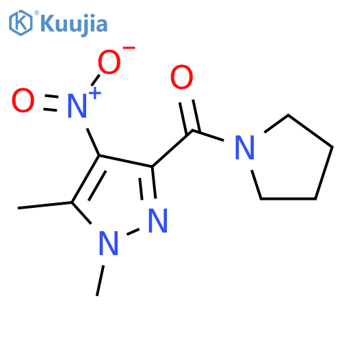 (1,5-Dimethyl-4-nitro-1H-pyrazol-3-yl)-pyrrolidin-1-yl-methanone structure