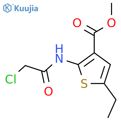 Methyl 2-(chloroacetyl)amino-5-ethylthiophene-3-carboxylate structure