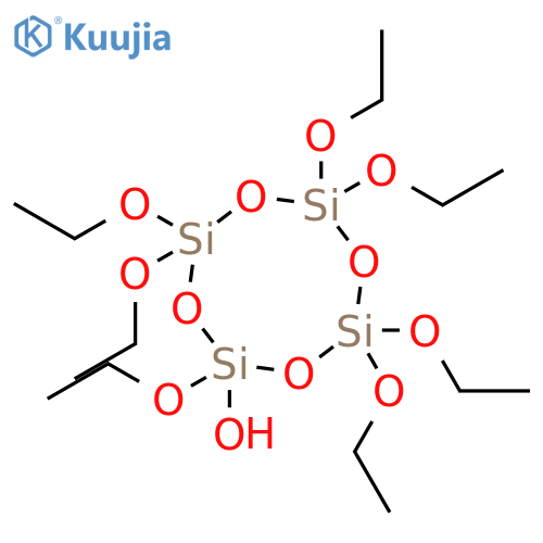 Cyclotetrasiloxanol, heptaethoxy- structure