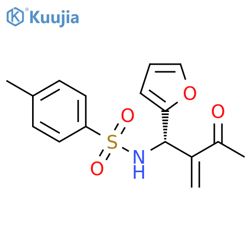 Benzenesulfonamide,N-[(1S)-1-(2-furanyl)-2-methylene-3-oxobutyl]-4-methyl- structure