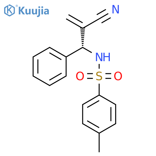 Benzenesulfonamide, N-[(1R)-2-cyano-1-phenyl-2-propenyl]-4-methyl- structure