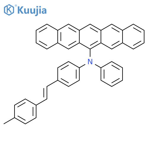 6-PENTACENAMINE, N-[4-[2-(4-METHYLPHENYL)ETHENYL]PHENYL]-N-PHENYL- structure