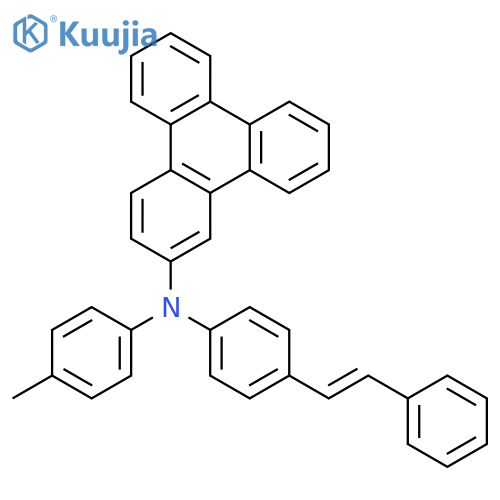 2-Triphenylenamine, N-(4-methylphenyl)-N-[4-(2-phenylethenyl)phenyl]- structure