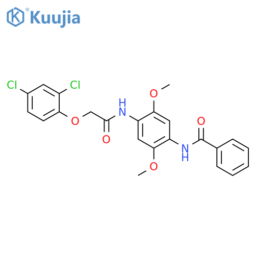N-(4-{[(2,4-dichlorophenoxy)acetyl]amino}-2,5-dimethoxyphenyl)benzamide structure