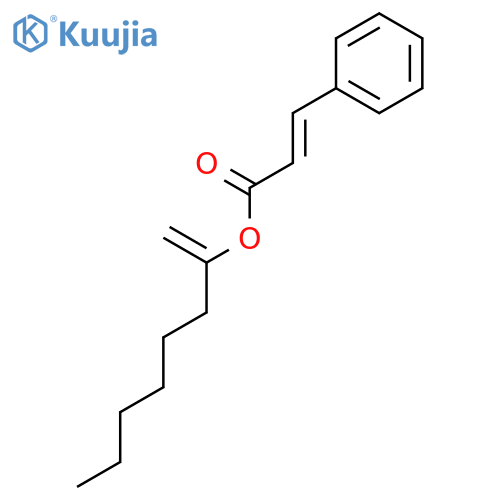 2-Propenoic acid, 3-phenyl-, 1-methyleneheptyl ester structure