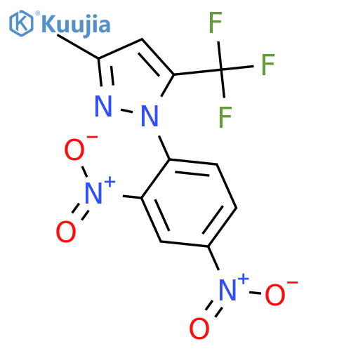 1H-Pyrazole, 1-(2,4-dinitrophenyl)-3-methyl-5-(trifluoromethyl)- structure