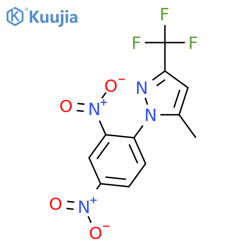 1H-PYRAZOLE, 1-(2,4-DINITROPHENYL)-5-METHYL-3-(TRIFLUOROMETHYL)- structure