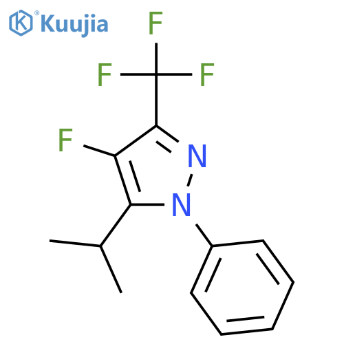 1H-Pyrazole, 4-fluoro-5-(1-methylethyl)-1-phenyl-3-(trifluoromethyl)- structure