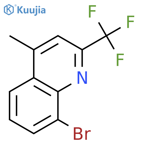 QUINOLINE, 8-BROMO-4-METHYL-2-(TRIFLUOROMETHYL)- structure
