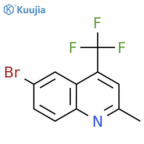 Quinoline, 6-bromo-2-methyl-4-(trifluoromethyl)- structure