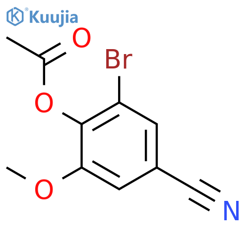 2-Bromo-4-cyano-6-methoxyphenyl Acetate structure