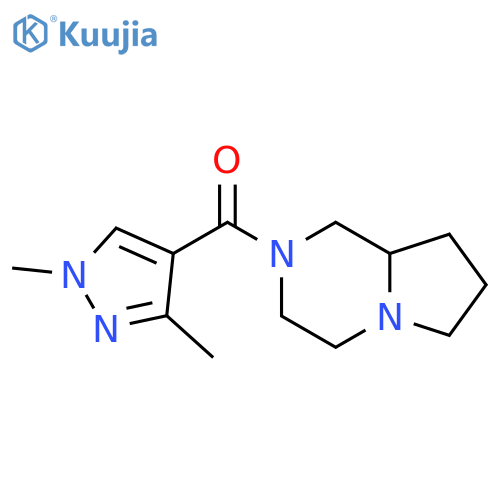 <br>(1,3-Dimethyl-1H-pyrazol-4-yl)-(hexahydro-pyrrolo[1,2-a]pyrazin-2-yl)-metha none structure