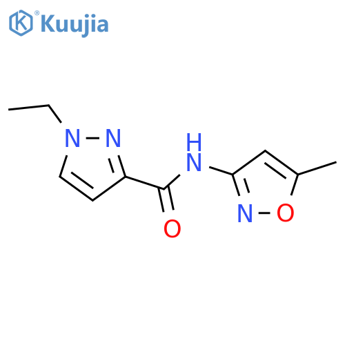 1H-Pyrazole-3-carboxamide,1-ethyl-N-(5-methyl-3-isoxazolyl)-(9CI) structure