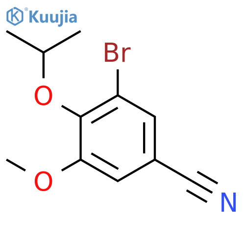 3-Bromo-4-isopropoxy-5-methoxybenzonitrile structure