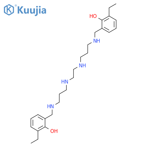 Phenol, 2,2'-(2,6,9,13-tetraazatetradecane-1,14-diyl)bis[6-ethyl- structure
