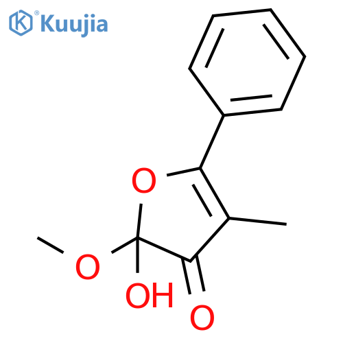 3(2H)-Furanone, 2-hydroxy-2-methoxy-4-methyl-5-phenyl- structure