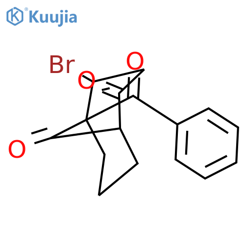 BICYCLO[3.3.1]NON-3-ENE-2,9-DIONE, 5-BENZOYL-4-BROMO- structure