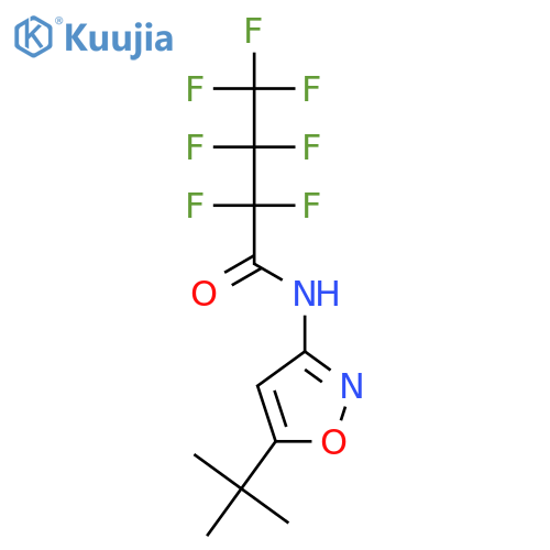 N-(5-tert-Butyl-isoxazol-3-yl)-2,2,3,3,4,4,4-heptafluoro-butyramide structure