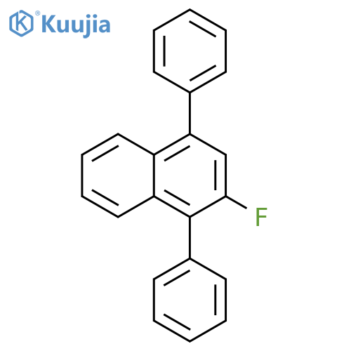 Naphthalene, 2-fluoro-1,4-diphenyl- structure