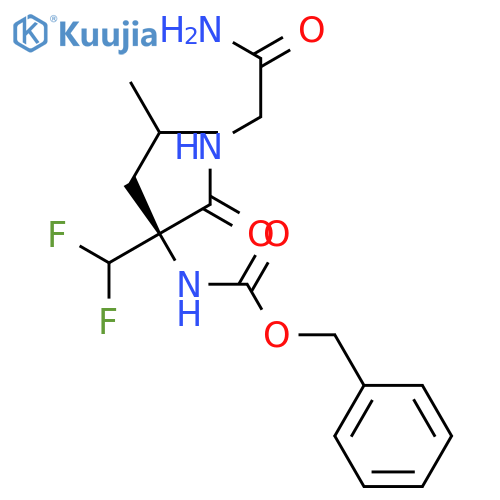 GLYCINAMIDE, 2-(DIFLUOROMETHYL)-N-[(PHENYLMETHOXY)CARBONYL]LEUCYL- structure