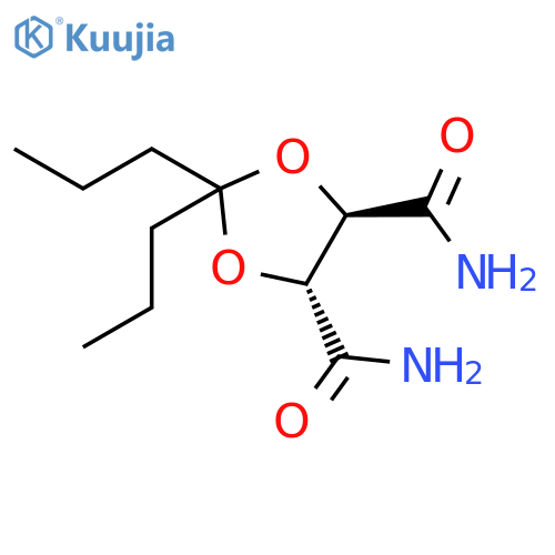 1,3-DIOXOLANE-4,5-DICARBOXAMIDE, 2,2-DIPROPYL-, (4R,5R)- structure