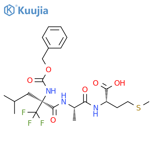 L-Methionine,N-[(phenylmethoxy)carbonyl]-2-(trifluoromethyl)leucyl-L-alanyl- structure