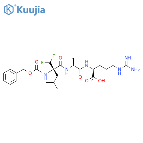 L-Arginine,2-(difluoromethyl)-N-[(phenylmethoxy)carbonyl]leucyl-L-alanyl- structure