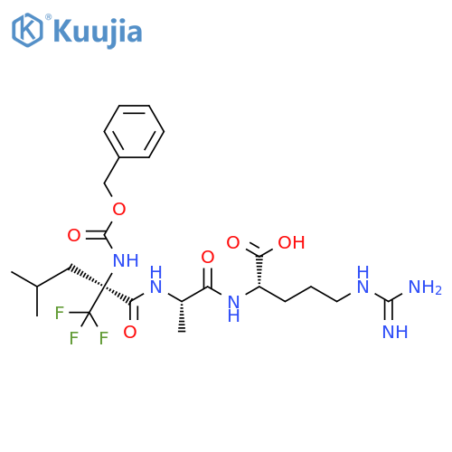 L-Arginine,N-[(phenylmethoxy)carbonyl]-2-(trifluoromethyl)leucyl-L-alanyl- structure