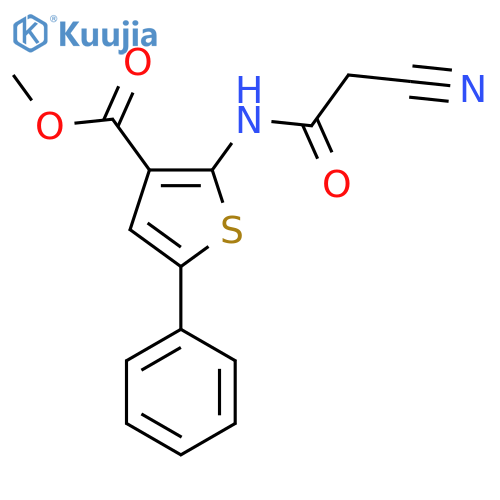 Methyl 2-(Cyanoacetyl)amino-5-phenylthiophene-3-carboxylate structure