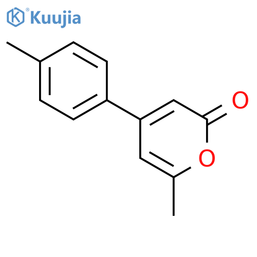 2H-Pyran-2-one, 6-methyl-4-(4-methylphenyl)- structure