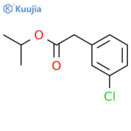 propan-2-yl 2-(3-chlorophenyl)acetate structure