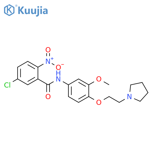 Benzamide,5-chloro-N-[3-methoxy-4-[2-(1-pyrrolidinyl)ethoxy]phenyl]-2-nitro- structure