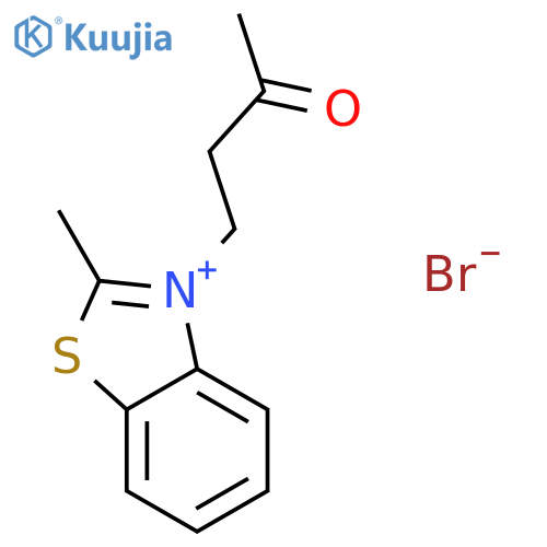 BENZOTHIAZOLIUM, 2-METHYL-3-(3-OXOBUTYL)-, BROMIDE structure