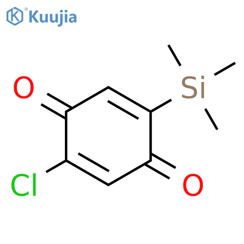 2,5-CYCLOHEXADIENE-1,4-DIONE, 2-CHLORO-5-(TRIMETHYLSILYL)- structure