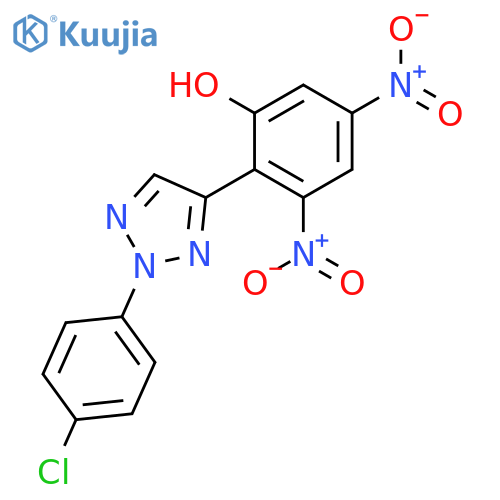 Phenol, 2-[2-(4-chlorophenyl)-2H-1,2,3-triazol-4-yl]-3,5-dinitro- structure
