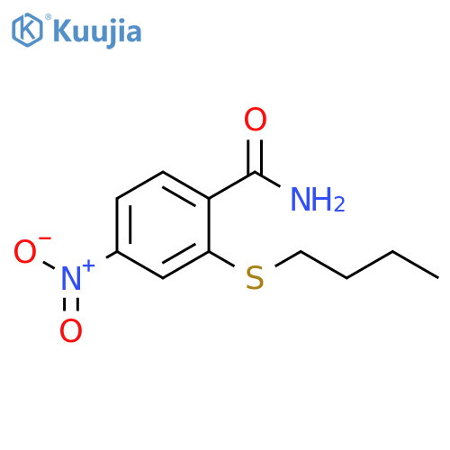 Benzamide, 2-(butylthio)-4-nitro- structure