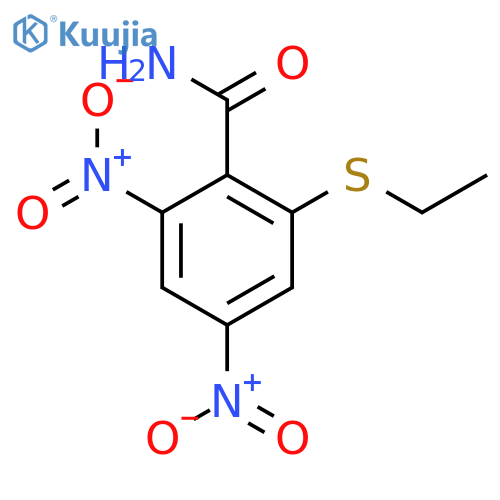 BENZAMIDE, 2-(ETHYLTHIO)-4,6-DINITRO- structure